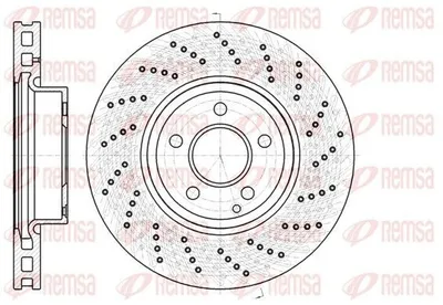 Immagine prodotto di 2x Disco freno REMSA 61185.10 anteriore 322mm 64 5mm 10 58kg