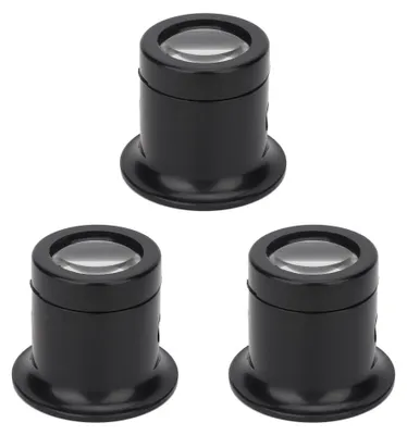 Image de 3 pièces 10x loupes de montre loupe anti-éblouissement loupe bijoux ensemble d'outils de réparation