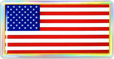 Obrázek produktu pro Nálepka 3D vlajka USA HQ