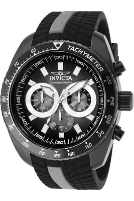 Obrázek produktu pro Invicta S1 Rally 36303 Pánské hodinky - Quartz Hnutí - Nerezová ocel s černým ciferníkem - 48 mm