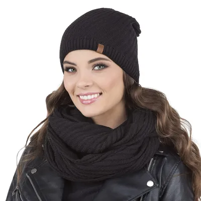 Produktbild von VIVISENCE Trendiger Damen Winter Set Aus Mütze Und Loop-Schal Mit Wärmendem Garn