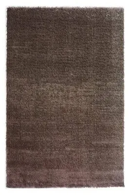Shaggy Teppich 160x230 cm Polypropylen Schokolade