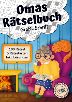 Produktbild von Omas Rätselbuch in großer Schrift