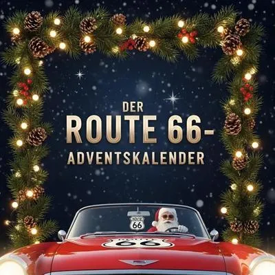 Produktbild von Adventskalender Route 66 mit 24 Geschichten, Rezepten und Lifehacks im Highway-Nostalgie-Stil