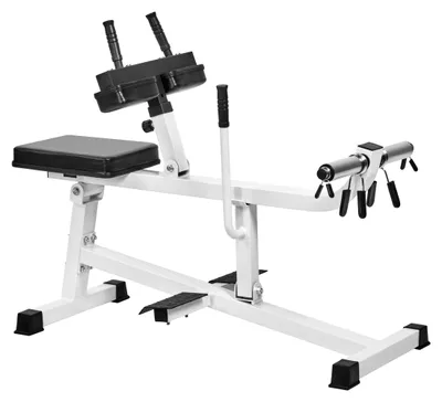 Produktbild von Sitzende Wadenmaschine, 4-fach höhenverstellbar, bis 150 kg, für 30/31 mm und 50/51 mm Hantelscheiben