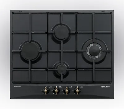 Immagine prodotto di Glem Gas GT645AN, Antracite, da incasso, 60 cm, Gas, Smalto, 4 zone/zone