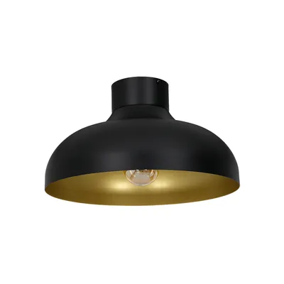 Zdjęcie produktu dla Lampa wisząca Basca czarny mat-złoty mat 1xE27x15W metal wym:21x40x40cm IP20 Luminex