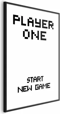 Produktbild von Posterpapier Poster - Start New Game 29.7x42 cm Text m-A-0773-ao-a