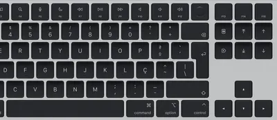 Obrázek produktu pro Apple Magic, Kabelový a bezdrátový, USB + Bluetooth, QWERTY, Černá