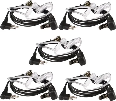 Immagine prodotto di Retevis EAM002 Cuffia radio, cuffia a 2 pin con tubo sonoro, auricolari compatibili con Walkie Talkie Motorola DP1400 CP040 GP68 GP88 TC-500