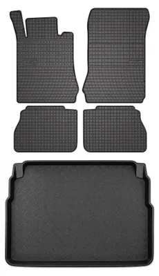 Obrázok produktu pre Gumové autokoberce SolidPRO + vaňa kufra pre: Mercedes-Benz trieda E W210 1995-2002 sedan 5 ks