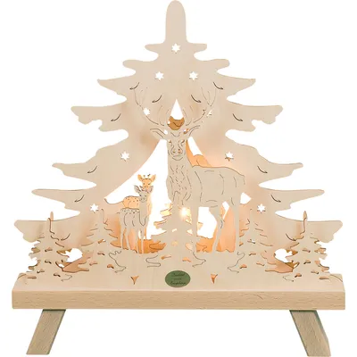 Produktbild von 3D-Dekoleuchte \Rehe\elektrisch beleuchtet,inkl. LED-Leuchtmittel  (BxHxT)30x30x6cm
