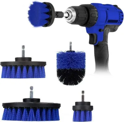 Produktbild von Professionelles Bohrborstel-Set - 5er-Pack - Mit Stahlauffräsbürsten