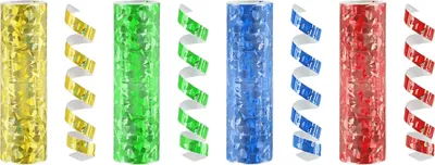 Zdjęcie produktu dla Serpentyna Holograficzna 4m Idealna Dekoracja Na Imprezy Mix Kolorów