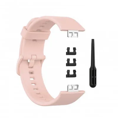 Produktbild von BStrap Silicone Armband für Huawei Watch Fit, sand pink