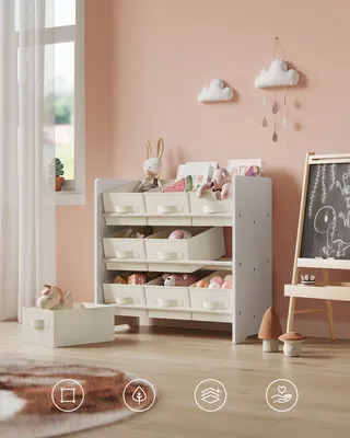 Produktbild von SONGMICS komoda na hračky dětský regál dětský regál s 9 úložnými boxy