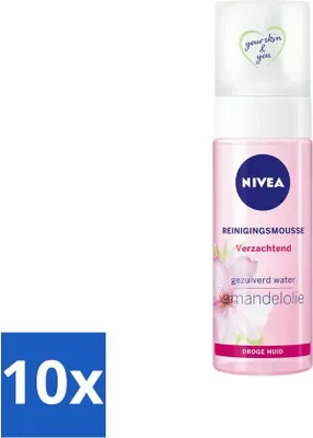 Immagine prodotto di NIVEA - Mousse detergente - Essentials Soothing - Per pelle secca e sensibile - Con olio di mandorle e idramina - 150 ml - Value pack - 10 pezzi