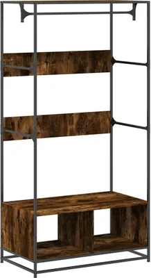 Obrázok produktu pre vidaXL Vešiak na kabáty údený dub 90x50x180 cm materiál na báze dreva