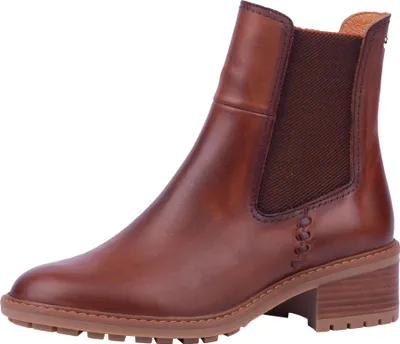 Produktbild von Pikolinos Damen Stiefelette Leder Chelsea Boot mit Blockabsatz Medina W0D-8792, Größe:37 EU, Farbe:Braun