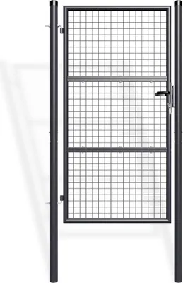 Produktbild von Zauntor Metall 1m OLGA H.180cm grau