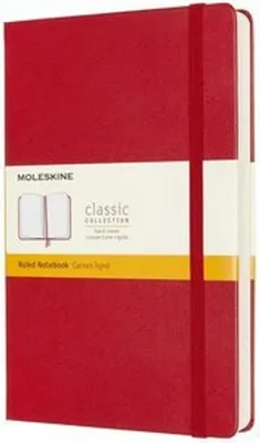 Produktbild von Moleskine Notizbuch - Erweitert, Large/A5, Liniert, Fester Einband, Scharlachrot