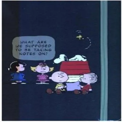 Produktbild von Moleskine Peanuts Gruppe Notizbuch limitierte Ausgabe, L/A5, liniert, fester Einband, Grau