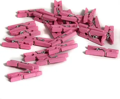 Produktbild von Mini Wäscheklammern Babyparty Rosa