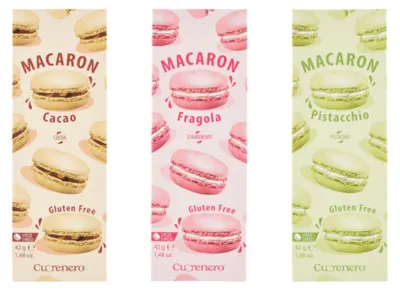 Image de Macarons aux saveurs variées - Cuoronero 3 x 42 g