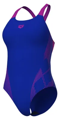 Produktbild von Arena LILY SWIMSUIT SWIM PRO BAC NEON BLUE-VERY FUCHSIA 38