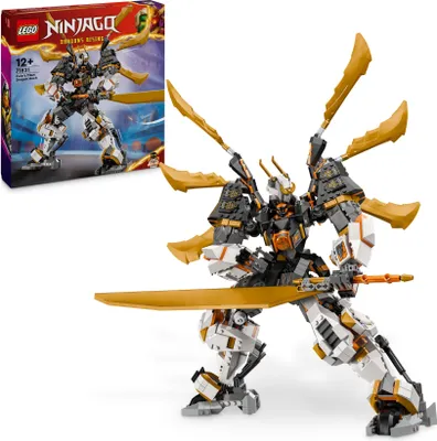 Produktbild von LEGO NINJAGO Coles Titandrachen-Mech, Abenteuer-Spielzeug für Kinder, Ninja-Spielset mit 1 Minifigur, Geburtstagsgeschenk für Jungen und Mädchen ab 12 Jahren 71821