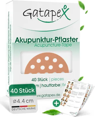 Zdjęcie produktu dla Plastry akupunkturowe, okrągłe, przyjazne dla skóry, 40 sztuk, średnica 4,2 cm, przeznaczone do akupunktury