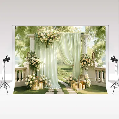 Produktbild von Fotohintergrund – Blumengestalter für Hochzeiten – 3 x 2 Meter