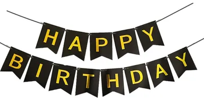 Image de Guirlande "Joyeux Anniversaire" en papier, idéale pour la décoration d'une fête d'anniversaire