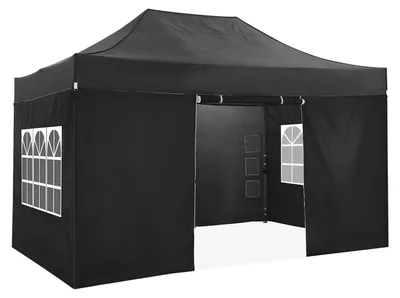 Produktbild von Pavillon – Gartenpavillon – Partyzelt – Gartenzelt – Pop-up-System – Stabil – Faltzelt – mit 4 Seitenwänden