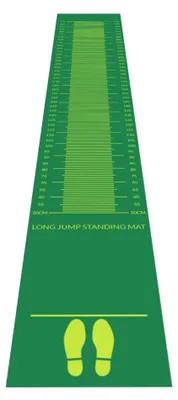 Produktbild von Sprungmatte für Weitsprungtraining, 300x50 cm, rutschfest, gepolstert, mit Tragetasche