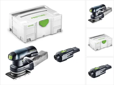 Produktbild von Festool RTSC 400 18V Einhand Akku Rutscher bürstenlos im Systainer mit ACA 220-240/18V Ergo Netzadapter