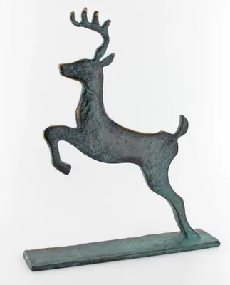 Produktbild von Bronzeskulptur Hirsch 29 x 23 cm, patiniert