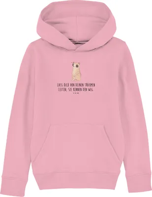 Produktbild von Mr. & Mrs. Panda Kinderpullover Plumplori Glücklich 7-8 Jahre (122/128) - Baumwolle Pink - Geschenk, Kinderbekleidung, Hoodie, Lustige Sprüche, Pullover, Sweatshirt, Glück