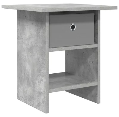 Imagen del producto de Mesita de Noche Gris Concreto 41 x 40 x 45 cm