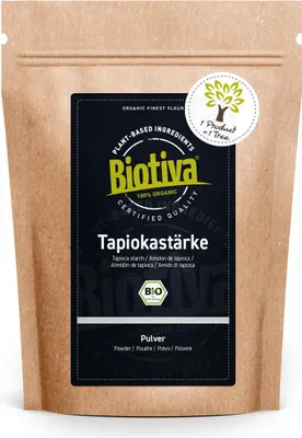 Produktbild von Biotiva Tapiokastärke 1kg aus biologischem Anbau