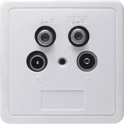 Produktbild von Renkforce Antennendose TV, FM, SAT Unterputz, Oberflächenmontage Stichleitungsdose (RF-4470376)
