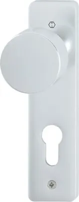 Produktbild von Hoppe ZT-Knopfkurzschild, PZ, E72, 35-40, RH7, ALU, f.SV58/202K, Knopf fest auf Kurzsch., F1