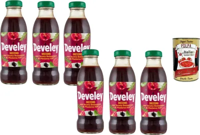 Produktbild von Develey Dressing mit Aceto Balsamico di Modena IGP 6×230 ml, ideal für Salate, Bowl, Gemüse, Marinaden & Antipasti, Vorteilspack + Polpa