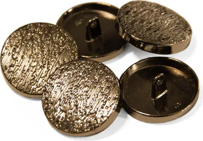 Produktbild von 5 Metallknöpfe Ösenknopf rund Größen Farbwahl - für z.B. Jacke Mantel