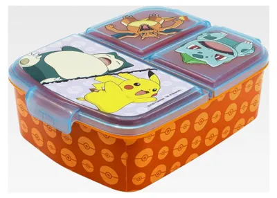 Produktbild von Brotbox mit mehreren Fächern | Pokémon, Bunt
