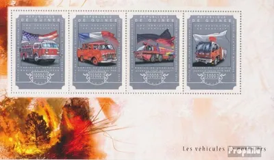 Produktbild von Briefmarken Guinea 2014 Mi 10892-10895 Kleinbogen (kompl. Ausgabe) postfrisch Feuerwehrfahrzeuge