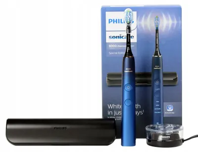 Produktbild von Philips Sonicare Diamondclean 9000 Dunkelblaue Schallzahnbürste Hx9911/88
