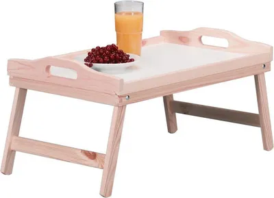 Zdjęcie produktu dla Zeller Present 24038, Taca do serwowania do łóżka, Prostokąt, Drewno, Drewno, 500 mm, 300 mm