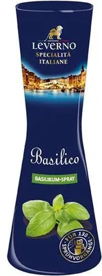 Produktbild von Leverno Basilico Basilikum-Spray 40 Ml Flasche  Vegan Ohne Konservierungsstoffe, Aromen & Farbstoffe (lt. Gesetzt)  Schmeckt wie frisches Basilikum