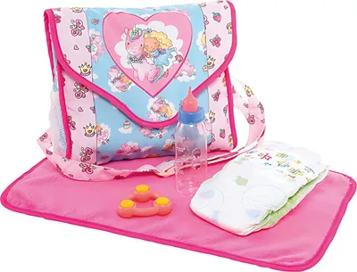 Immagine prodotto di Heless® Borsa fasciatoio unicorno Emil & fata Emma accessori per bambole